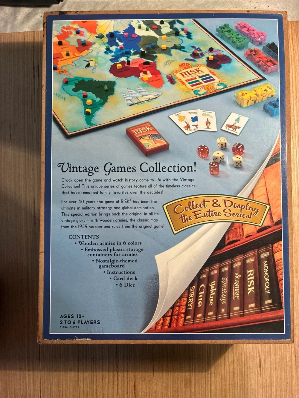 Vintage Hasbro Risk Board Game - Classic Strategy Game (Red, Yellow, Blue)